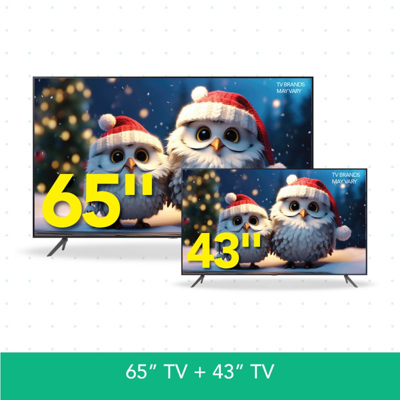 65" TV + 43" TV 
